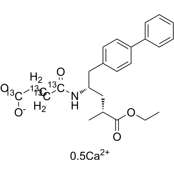 Sacubitril-13C4 hemicalcium salt (AHU-377-13C4 hemicalcium salt)